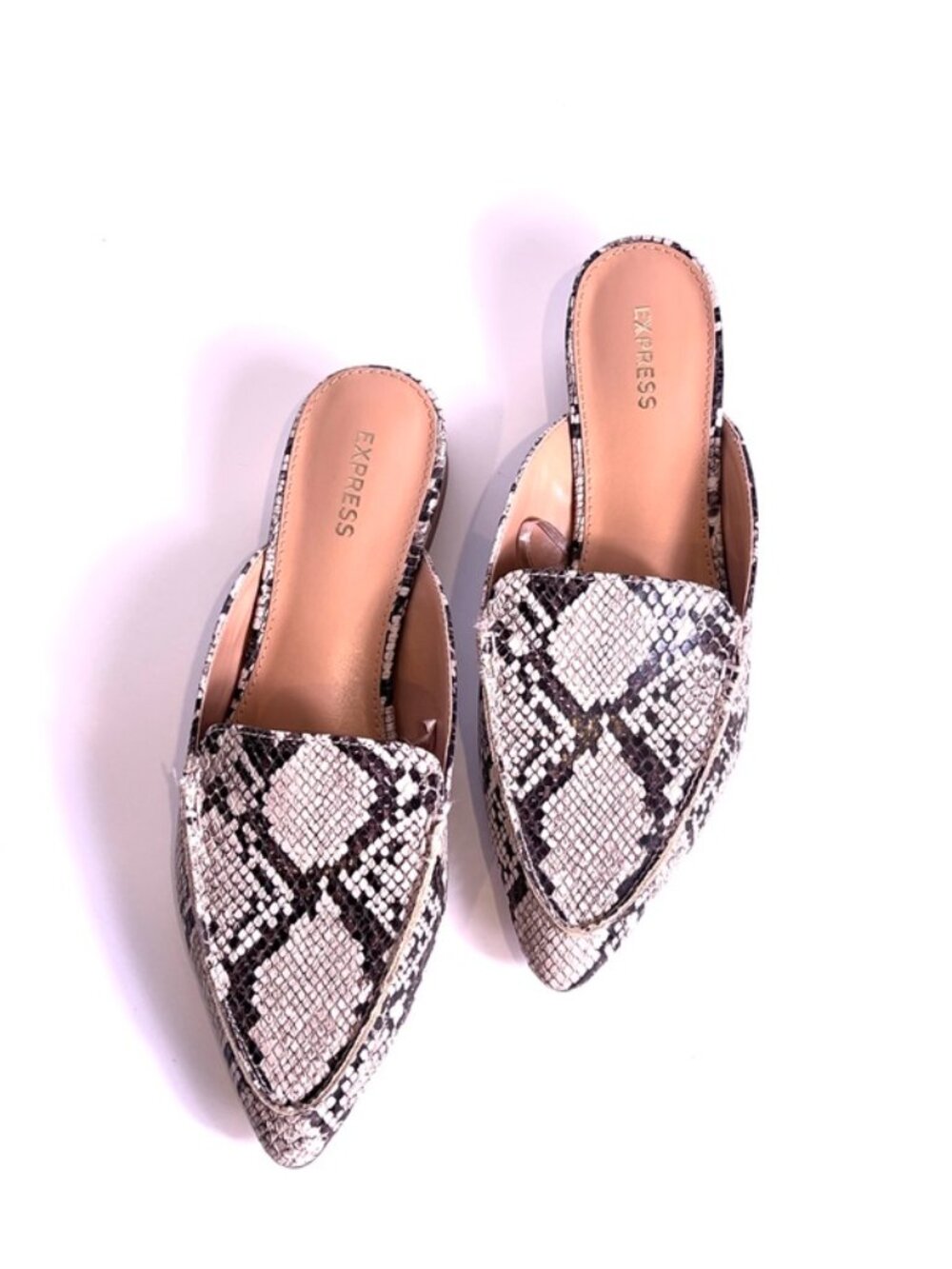 Snake Print Mules